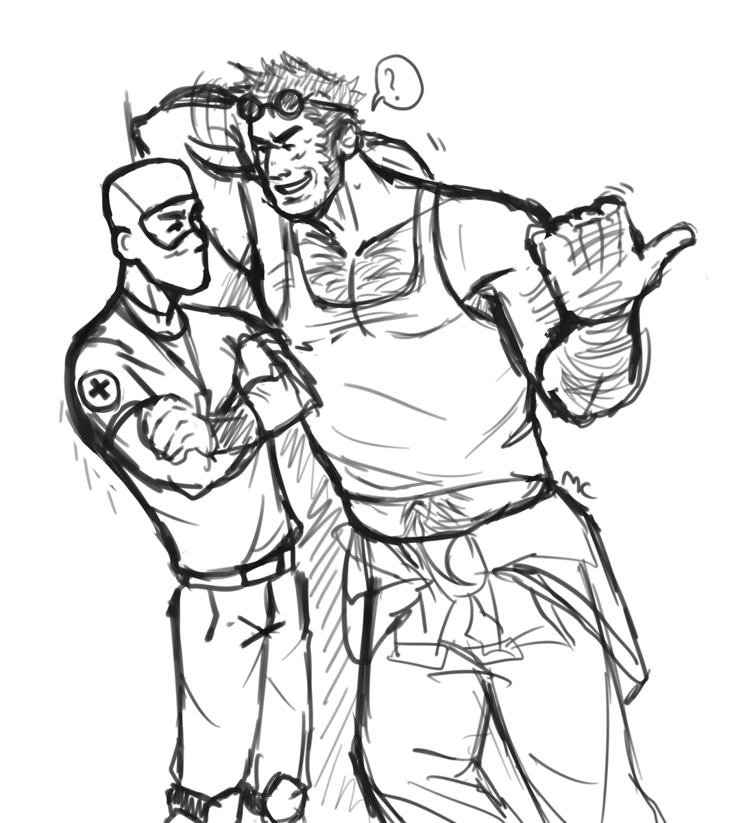 MonoChrome3188's tweet photo. they were made for each other honestly.
#tfcmedic #tfcheavy #healandsteel #tf2 https://t.co/OdozaI0Im8