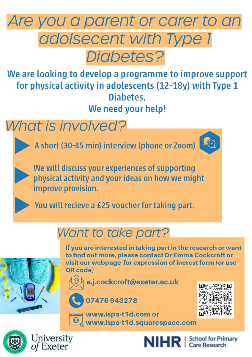A really exciting opportunity to be involved in developing programmes to support young people with #T1D Plus - gift vouchers for your thoughts! 💸 👇Check out details below! 👇 @CYPDiabNetwork @CYPDN_Midlands @LeicChildHosp