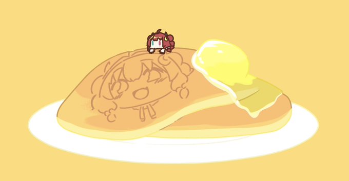 「chibi pancake」 illustration images(Latest)