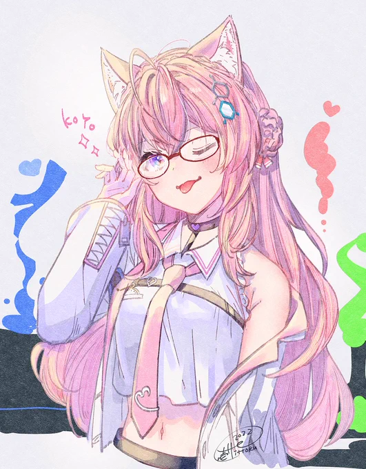 2周年&ライブおめでとうございます! 記念再掲 #こよりすけっち #博衣こより2周年ライブ