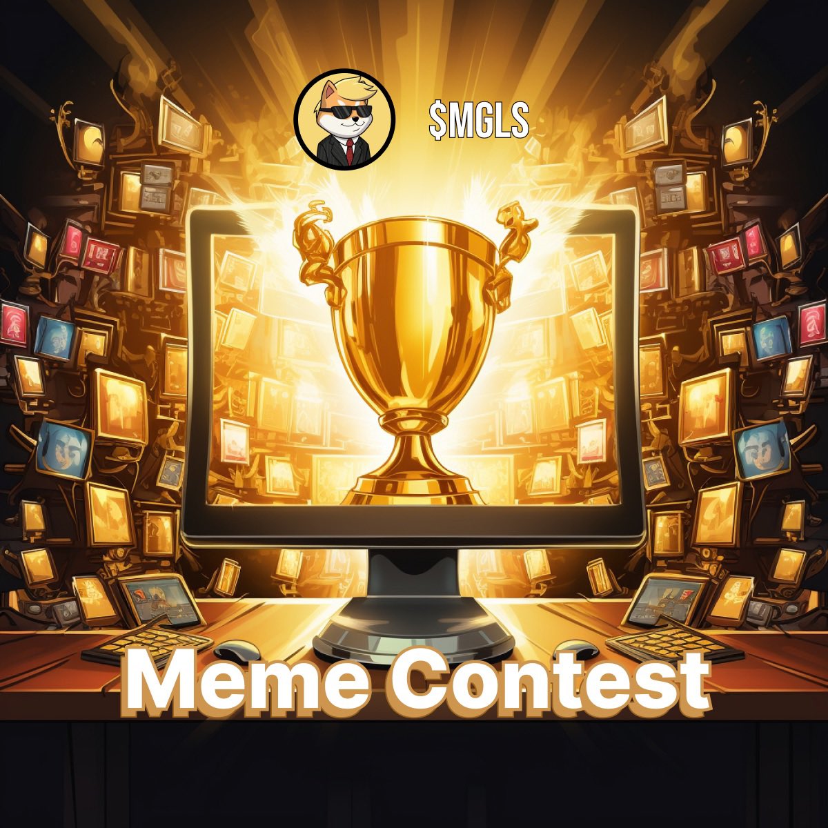 📣 Calling all MEME LORDS and WANNABE MOGULS!!! 📣

Meme Moguls is hosting an EPIC MEME COMPETITION with a HUGE PRIZE POOL! 🤯💰

🥇$500 worth of $MGLS tokens.
🥈$250 worth of $MGLS tokens.
🥉$100 worth of $MGLS tokens. 

Think you have what it takes to be the ULTIMATE MEME