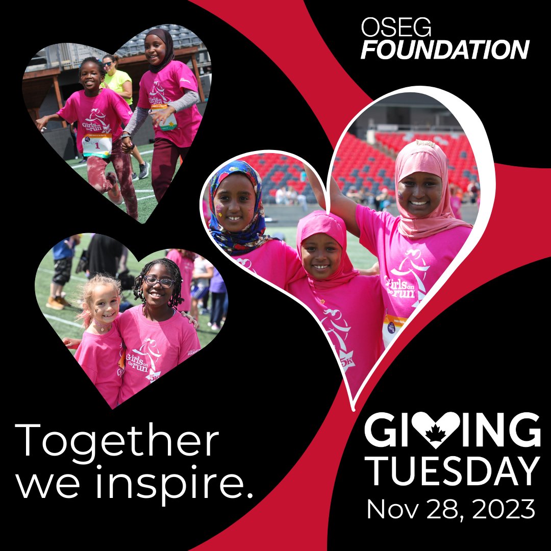 By the age of 14, 50% of girls will drop out of sports compared to their male peers.

You can help change this!

Gift the gift of play and help the children and youth in our community excel and dream bigger!

weblink.donorperfect.com/OSEGFoundation…