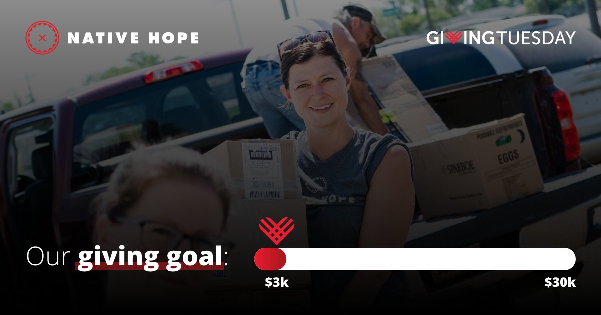 ProjNativeHope's tweet image. TODAY is Giving Tuesday! Every donation to Native Hope represents strength in humanity and brings hope to Indigenous communities. 

Join with us today as we look toward a brighter tomorrow for Native Americans. #GivingTuesday #GiveNative
ntvho.pe/3N2eldK