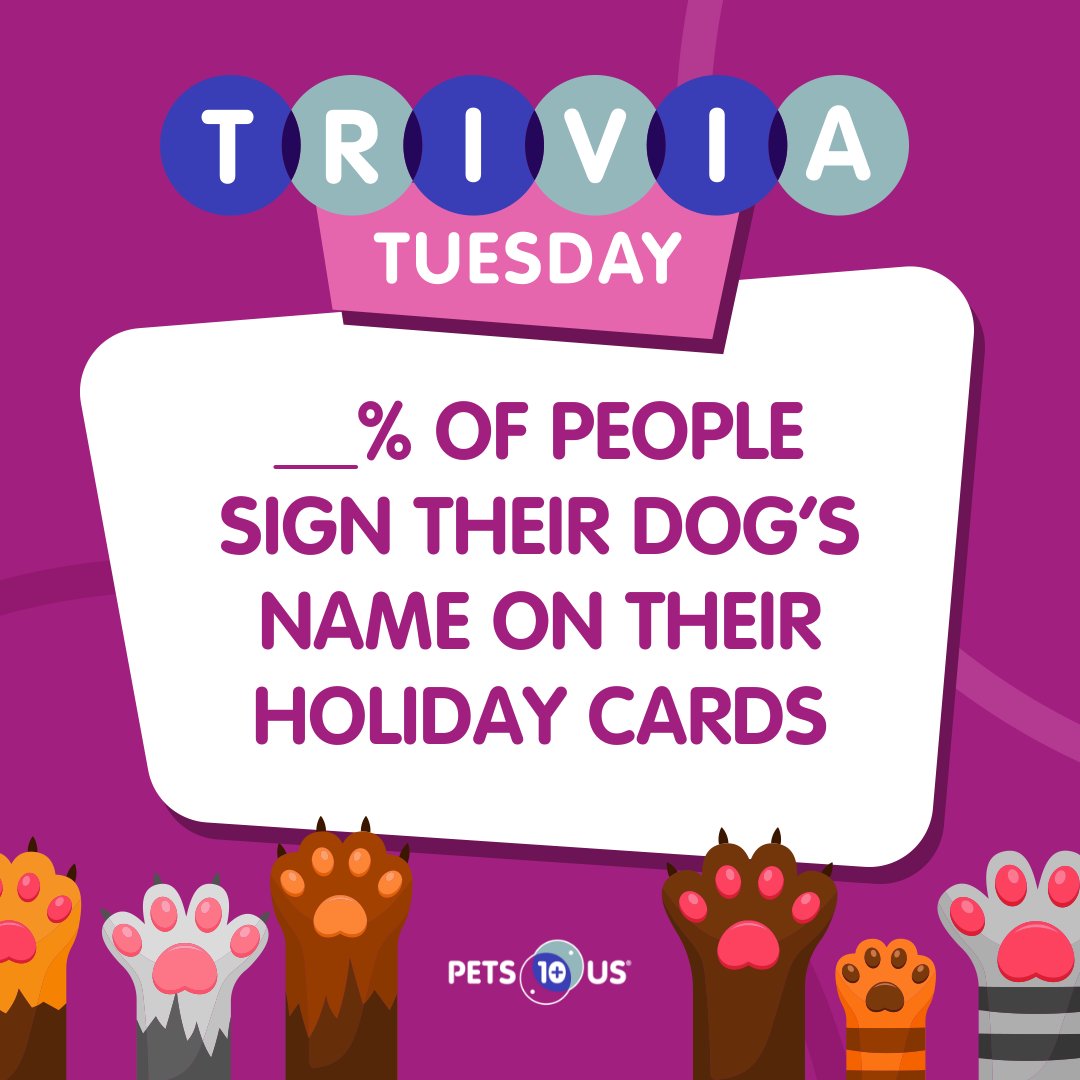 #Win a $25 PetSmart gift card! To enter, answer the question, retweet this post and follow <a href="/PetsPlusUsIns/">Pets Plus Us</a> by 11:59PM EST. Open to Canadian &amp; US residents (excluding QC). Ways to enter: petsplusus.com/terms-conditio…