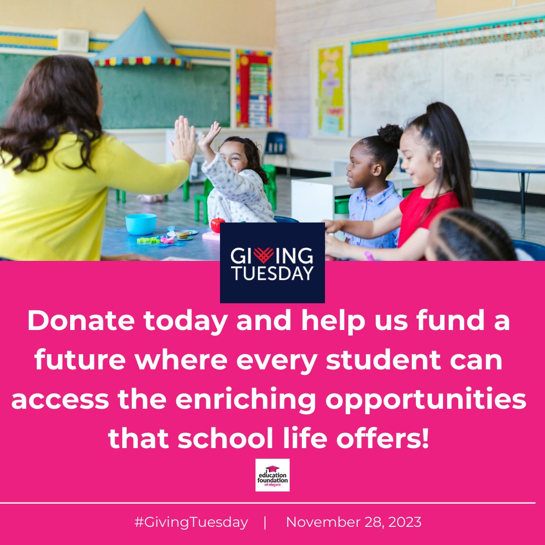 Education Foundation of Niagara (@efnniagara) on Twitter photo Looking for a unique way to support us this #GivingTuesdayCA? Enter our 50/50 Draw: weblink.donorperfect.com/EFN5050DRAW. Tickets can be ordered for pick-up at a <a href="/dsbn/">District School Board of Niagara</a> school, picked up at our office which shares space at <a href="/DSBNAcademy/">DSBNAcademy</a> or at our <a href="/thepencentre/">thepencentre</a> Charity Gift Wrap store! Looking for a unique way to support us this #GivingTuesdayCA? Enter our 50/50 Draw: weblink.donorperfect.com/EFN5050DRAW. Tickets can be ordered for pick-up at a <a href="/dsbn/">District School Board of Niagara</a> school, picked up at our office which shares space at <a href="/DSBNAcademy/">DSBNAcademy</a> or at our <a href="/thepencentre/">thepencentre</a> Charity Gift Wrap store!