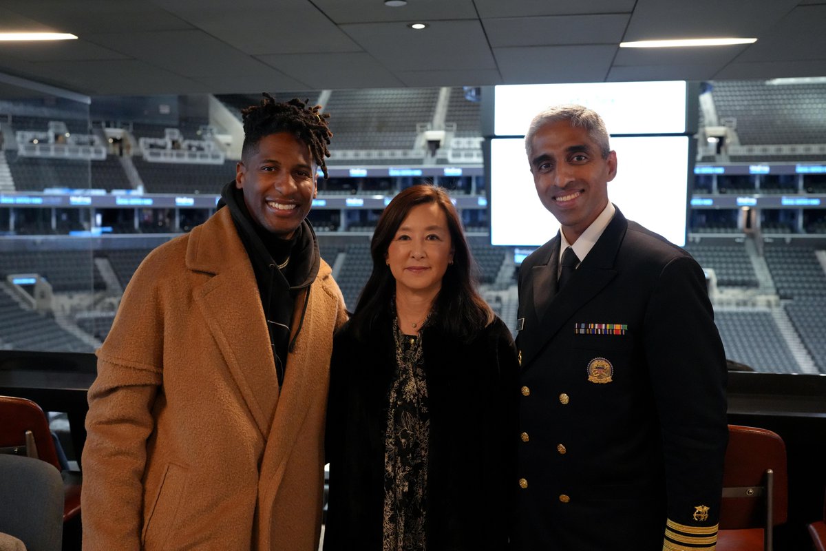 U.S. Surgeon General (@surgeon_general) on Twitter photo Loved spending time with <a href="/thejctf/">Joe and Clara Tsai Foundation</a> and <a href="/JonBatiste/">jon batiste</a> for the "We Are #MadeToConnect" Tour at <a href="/barclayscenter/">Barclays Center</a>! College students from across New York came together to discuss the challenge of loneliness on campus and the many steps we can take to build and strengthen relationships. Loved spending time with <a href="/thejctf/">Joe and Clara Tsai Foundation</a> and <a href="/JonBatiste/">jon batiste</a> for the "We Are #MadeToConnect" Tour at <a href="/barclayscenter/">Barclays Center</a>! College students from across New York came together to discuss the challenge of loneliness on campus and the many steps we can take to build and strengthen relationships.