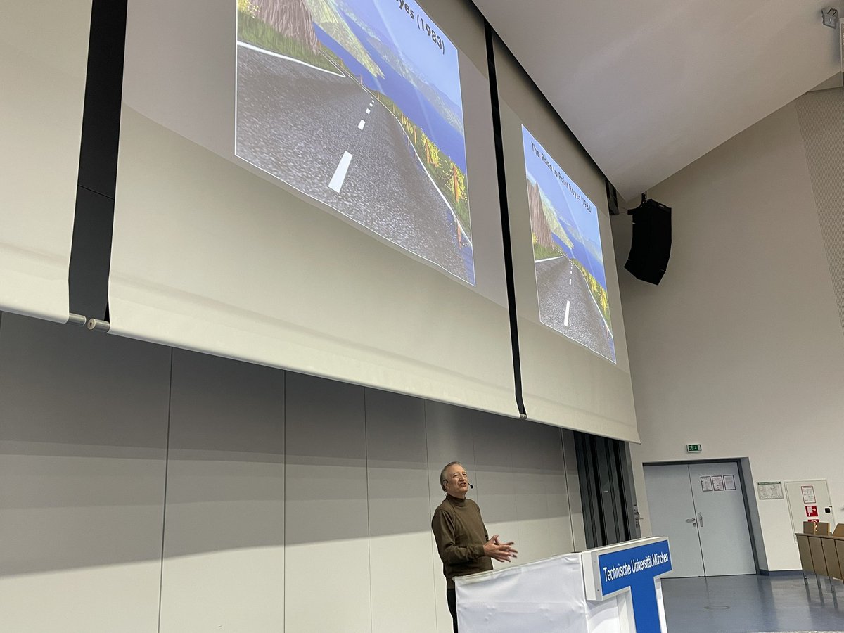 Excited to have a distinguished guest lecture today by Turing Award laureate, three time Academy Award recipient Pat Hanrahan, speaking on programmable graphics today at <a href="/TU_Muenchen/">TU München</a>!

For TUM students, check it out online here: live.rbg.tum.de/w/I2DL/36360