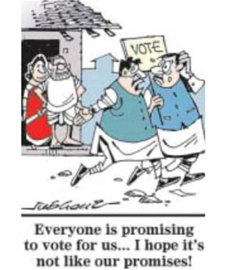 Received through a WhatsApp group. Applause 👏 to the one who created such a thought provoking cartoon truly representing contemporary political process especially when elections are around the corner. This vindicates growing collective consciousness of the electorate.