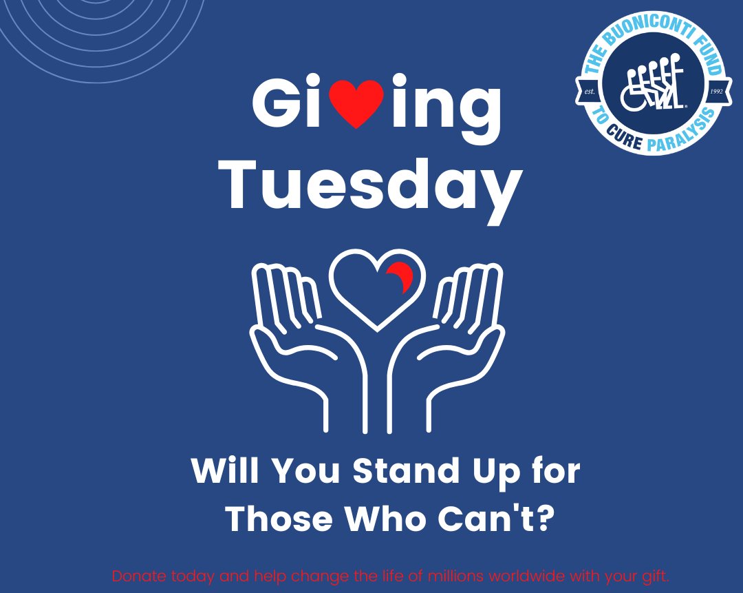 BuonicontiFund's tweet photo. It's been an amazing year for The Miami Project! As Giving Tuesday is upon us – we hope you consider a gift to support our research.
Donate now: https://t.co/DfeTvlcWVa
#GivingTuesday #LifeChangingScience https://t.co/X3HcZi3zEq