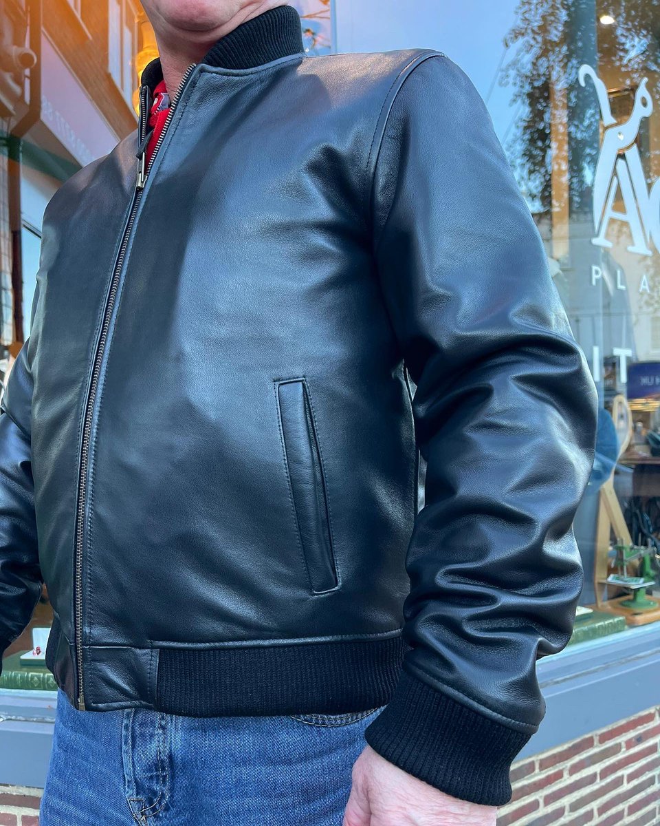 Made To Measure Leather Jackets - Come into store to design yours today! 🪡 #makeitspecial #madetomeasure #leather #leatherjacket #bespokeleather #tailors #tailoring #tailored #leatherjacketseason #tailorshop #menstailors #mensfashion