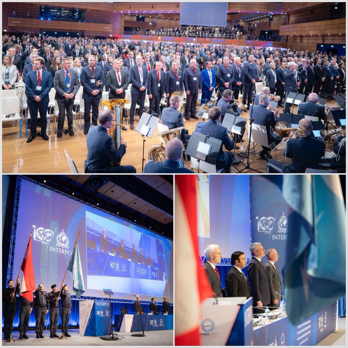 INTERPOL_SG's tweet image. Thanks to our Austrian hosts for a wonderful opening ceremony for the #INTERPOLGA here in Vienna.
A strong start to what will be four days of intensive and constructive debate on tackling today’s most pressing threats, particularly transnational organized crime.
