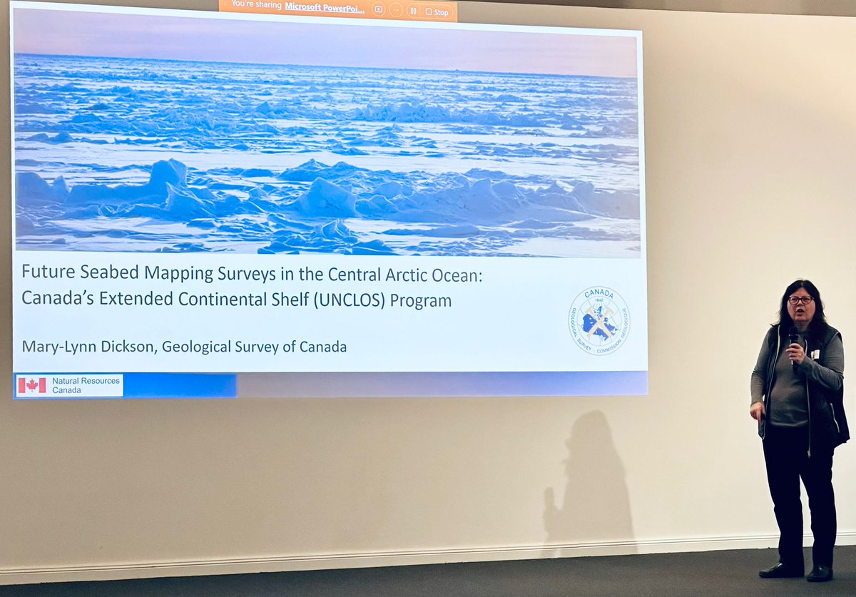 Seabed 2030 (@seabed2030) on Twitter photo 🎤 What incredible insights!
Mary-Lynn Dickson, from <a href="/GSC_CGC/">Geological Survey/Commission géologique Canada</a>, gave a presentation about the efforts to determine the scientific grounds for Canada's extended continental shelf claims according to the UN Convention on the Law of the Sea. 🎤 What incredible insights!
Mary-Lynn Dickson, from <a href="/GSC_CGC/">Geological Survey/Commission géologique Canada</a>, gave a presentation about the efforts to determine the scientific grounds for Canada's extended continental shelf claims according to the UN Convention on the Law of the Sea.