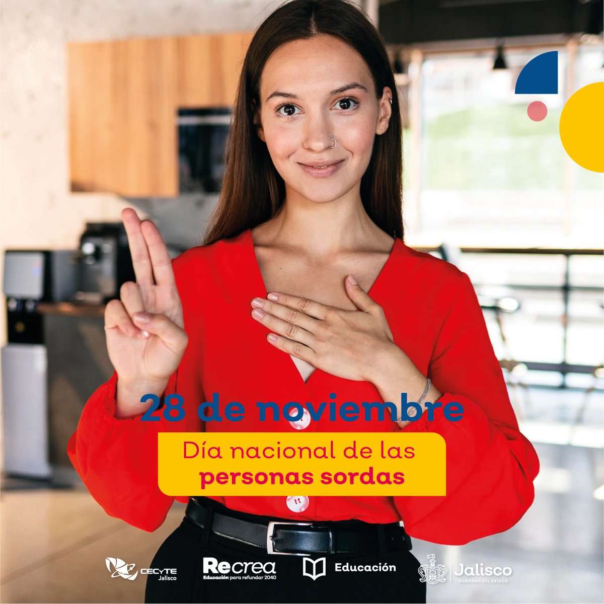 cecytejal_'s tweet photo. En esta fecha que visibiliza a las personas sordas, reconocemos que educación inclusiva, el acceso a la información y la comunicación, así  como el reconocimiento de la lengua de señas son algunos de los desafíos que enfrenta este colectivo. ✨

#SomosGrandes💖
#SomosCECyTEJ💚🧡 https://t.co/PqWGJObf63