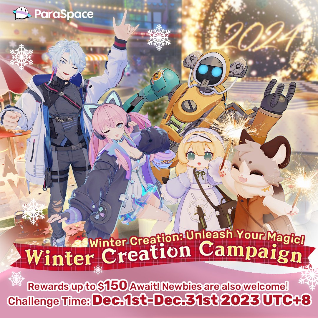 🔊 Winter Creation: Unleash Your Magic!

 Craft a Wonderland or Avatar of Winter and Festive Joy
Upload it to ParaSpace SDK on Unity
Submit detailed info via the Campaign Entrance
#paraspace #WinterMagicCreations #FestiveCrafting #WinBig #DoubleFestivities #WorldCreativity
