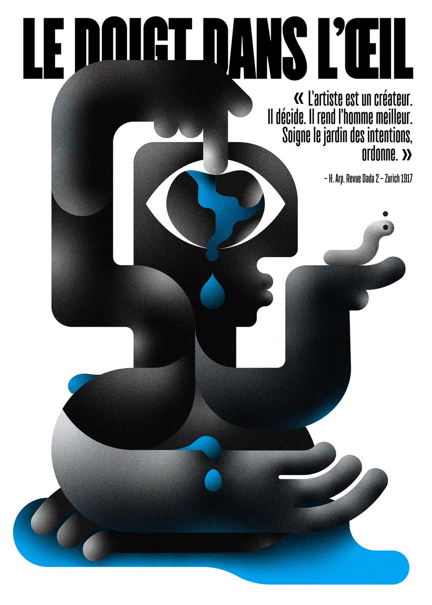 Ce week-end j'ai participé au TedX Sprints Artists for Climate. #artistsforclimate . #tedX <a href="/TEDCountdown/">TEDCountdown</a>  
<a href="/TEDxClermont/">TEDxClermont</a> <a href="/fine_acts/">Fine Acts</a> 
"le Doigt dans l'oeil" un écho lointain, plus de 100 années plus tard, à la revue Dada lancée par Tristan Tzara en exode à Zurich en 1916.