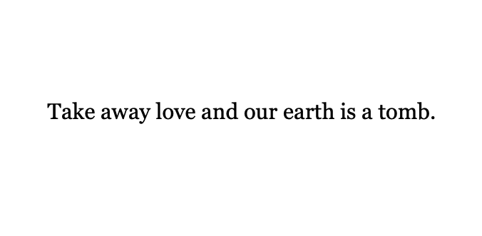Can't stop thinking of this Robert Browning: