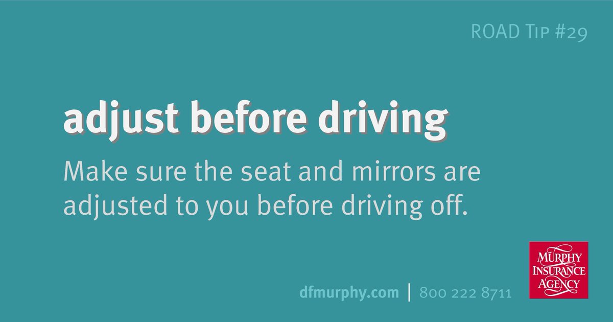 MurphyInsurance's tweet image. Do you adjust your mirrors before you start your car? Always make sure all the necessary adjustments are done before driving the car to avoid car accidents.

Shopping for #autoinsurance? Let us help you find the best value! buff.ly/3Iy7qVl 

#roadtiptuesday #roadtips