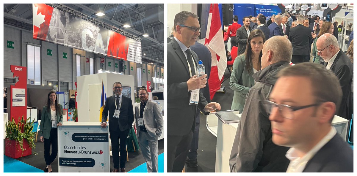 waynetpower's tweet photo. Large crowds and lots of traffic ⁦@ONBCanada booth at Canada pavilion⁩ ⁦@Exhibition_WNE⁩ today. New Brunswick well represented. #WNE2023 https://t.co/PCLsN0LlCQ