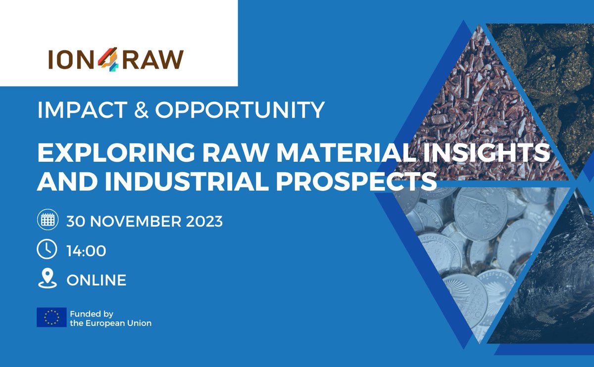 ⏰ Time is almost up! Our final event and exploitation workshop are just around the corner. Join us today at 14:00 (CET) for an in-depth exploration of Raw Material Insights and Industrial Prospects! us06web.zoom.us/j/89112177182?…