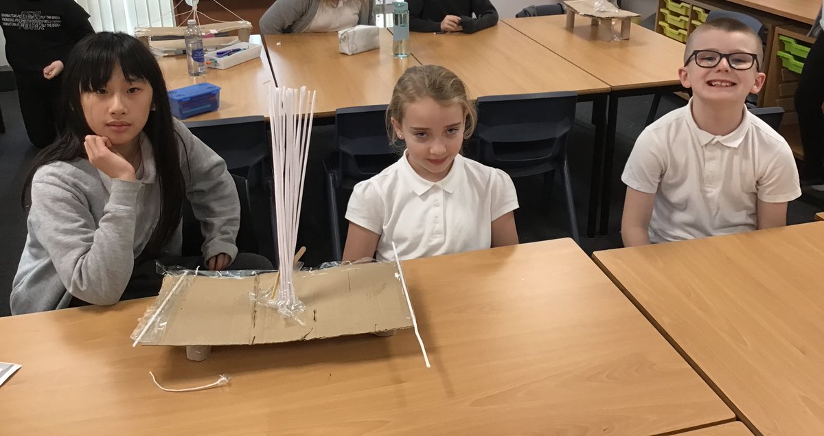 WoodheadPrimary's tweet photo. P5/6 used the design process of design, create and evaluate to solve a design problem. They had to make a bridge, that would hold a given weight. They then tested them out (Part 3). #STEMeducation #technologies #engineersatwork https://t.co/9rCL7UGtsU