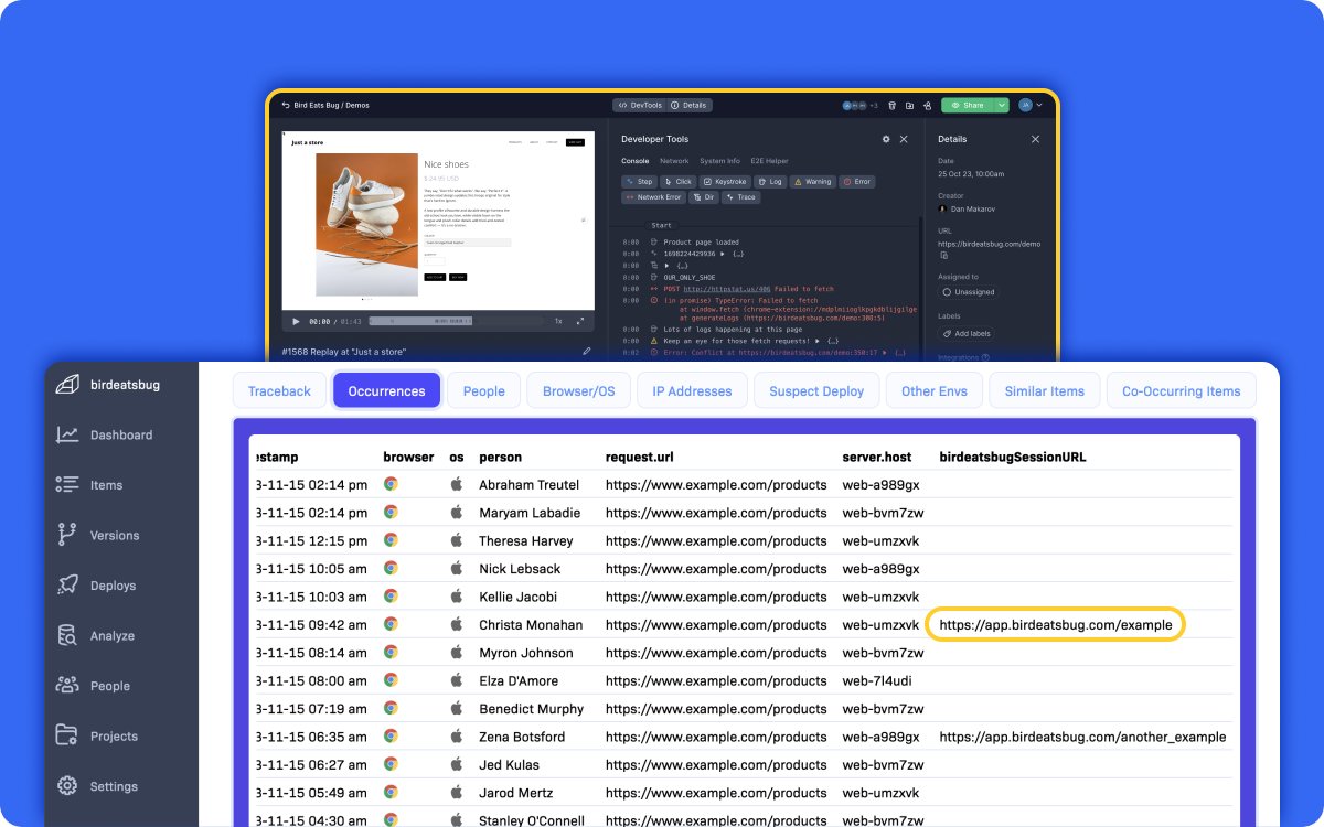 Bird Eats Bug (acquired by BrowserStack) tweet media