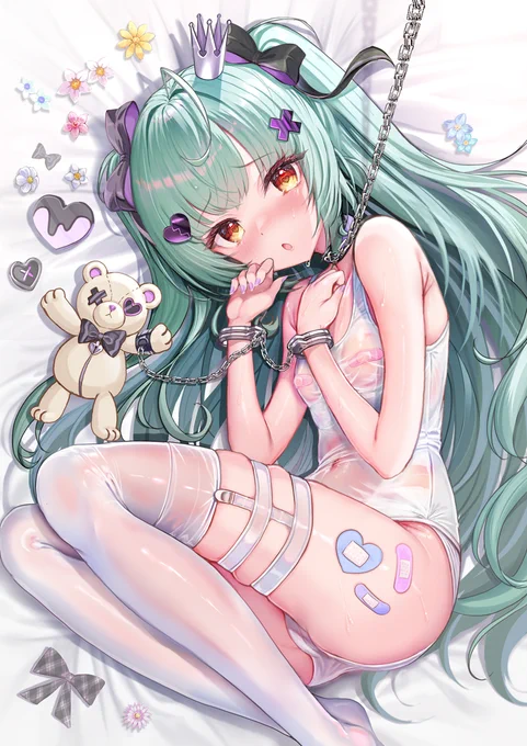 透け白ニーハイも・・・好き?  #いいニーハイの日