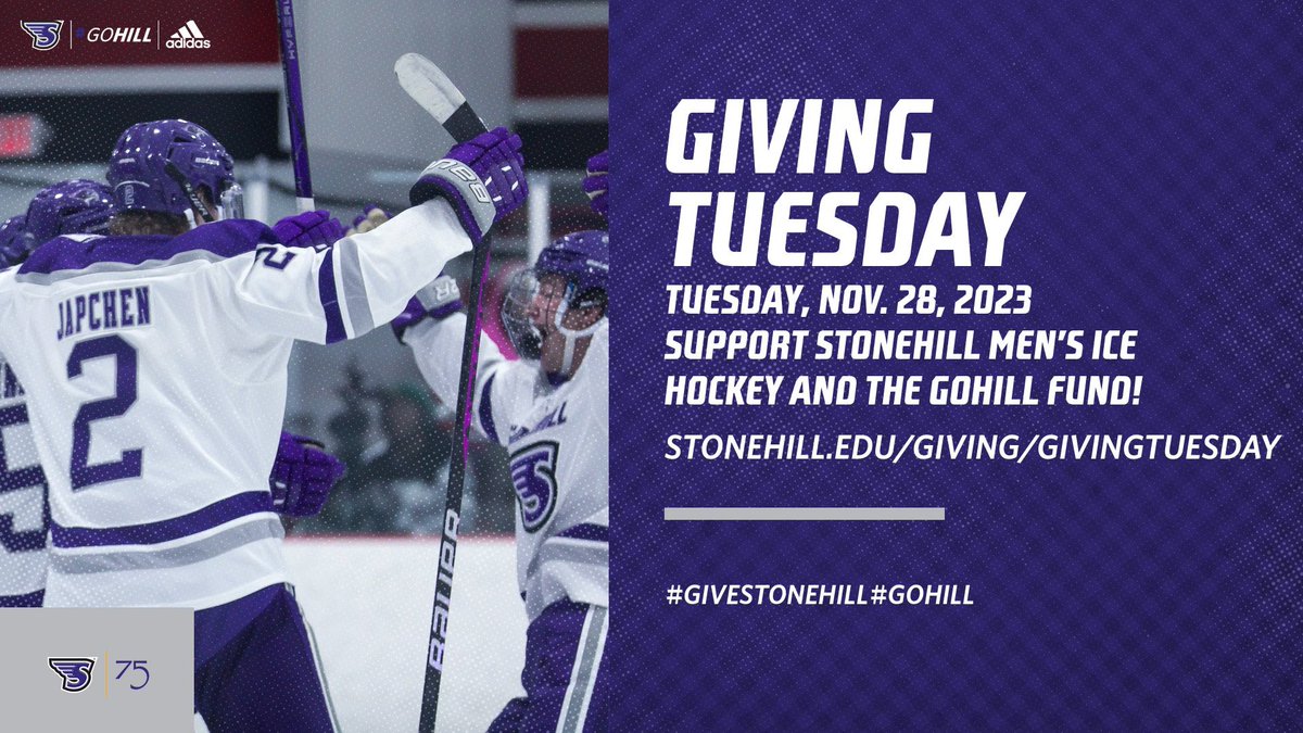 Today is GivingTuesday! Let @Stonehillhockey know you support them and value their drive with a gift. Your directly impacting the hockey program you love and helping fund important operating items. Please use this link to make your gift today. #GoHill securelb.imodules.com/s/1641/19give/…