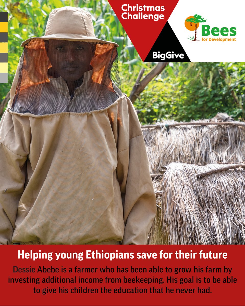Please support <a href="/BeesForDev/">Bees for Development</a> who are aiming to raise £100k with <a href="/BigGive/">Big Give</a> to help young Ethiopians save for their future. By making a small monthly deposit, rural beekeepers can join a Savings + Loans Group &amp; take out low-interest loans to grow their business beesfordevelopment.org/biggive2023