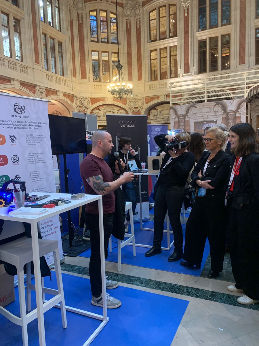 Clara Chappaz (@clarachappaz) on Twitter photo Participation au #TechAndFabSummit , où se marient les 🐓🔴 et 🔵 pour mettre en lumière des champions industriels français comme <a href="/exotec/">Exotec</a>, <a href="/LatticeMedical/">Lattice Medical</a> mais aussi de superbes pépites locales comme #Octavio, lauréat Tremplin, <a href="/inodesign_group/">inodesign-group</a>, leader électronique de la région. Participation au #TechAndFabSummit , où se marient les 🐓🔴 et 🔵 pour mettre en lumière des champions industriels français comme <a href="/exotec/">Exotec</a>, <a href="/LatticeMedical/">Lattice Medical</a> mais aussi de superbes pépites locales comme #Octavio, lauréat Tremplin, <a href="/inodesign_group/">inodesign-group</a>, leader électronique de la région.