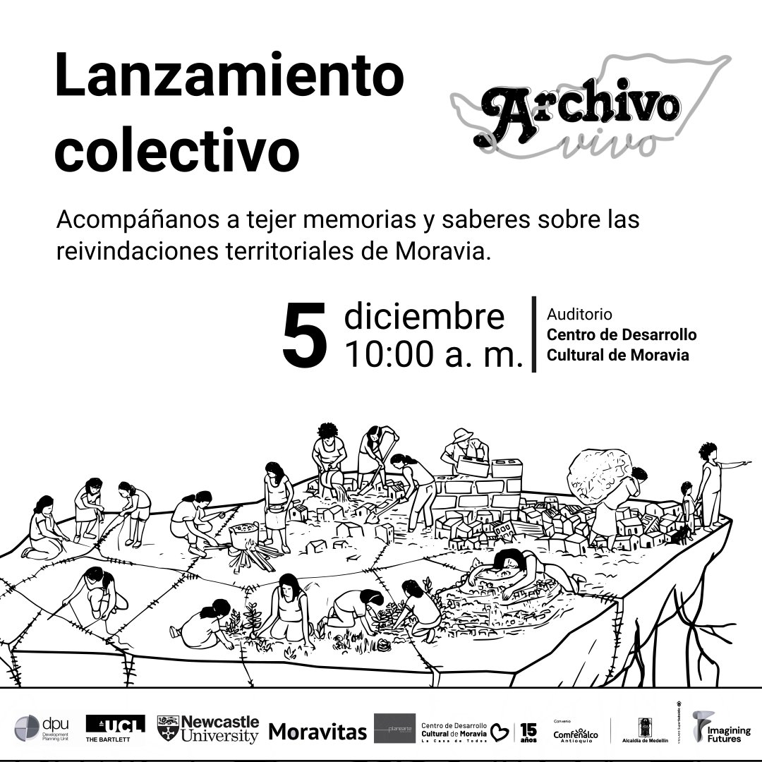 🎉📚¡Descubre el #ArchivoVivoMoravia!Celebramos las prácticas de organización, resistencia, concertación y reclamación territorial impulsadas por la comunidad barrial.Reunidos exploraremos el patrimonio vivo barrial, forjado en la gestión comunitaria y la autoconstrucción barrial