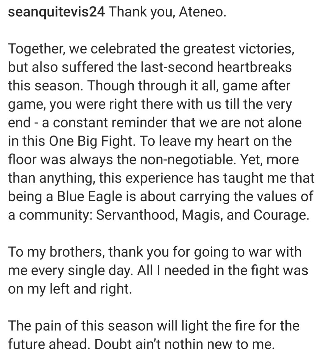 Sean Quitevis, Ateneo Blue Eagle 💙