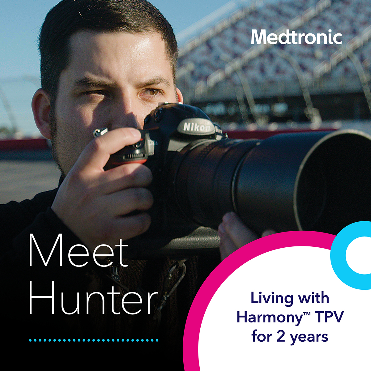 Two years ago, Hunter was one of the first Harmony™ TPV recipients. But today he's one of many patients living with this valve. Hear how his TPVR, time, & hard work has added up to health and happiness. See risk info bit.ly/3RizyTb | Learn more: bit.ly/46zSnWf
