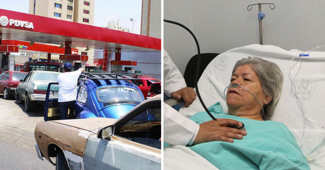 ChiguireBipolar's tweet photo. Colas de gasolina hacen que señora que cayó en coma en el paro petrolero de 2002 crea que sigue en el mismo año https://t.co/rT2OU9AdFQ https://t.co/bAZKLIhQeH