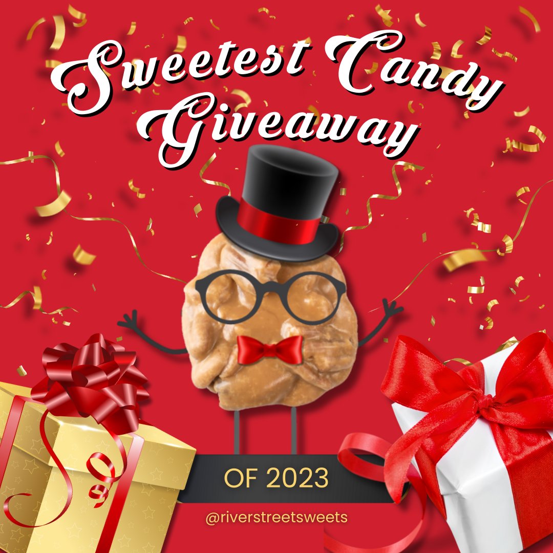 Giveaway Time!... 🎶 Come with me, and you'll be ...entered into the biggest 🎄Holiday Shopping Spree of 2023! $100 gift card to use at riverstreetsweets.com 🛍️ #chocolatefactory 🍫 1️⃣ Follow  2️⃣  Comment 3️⃣ Tag friends 4️⃣ Ends 12-10-23 at 11:59 pm. Winner announced 12-11-23