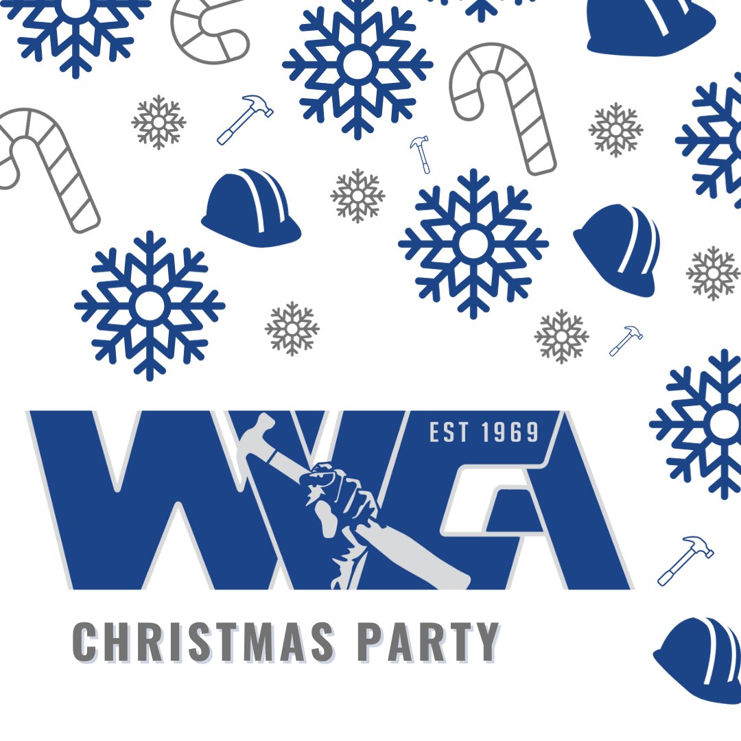 Attention Members: Friday is the day – the WVCA Christmas Party! Looking forward to holiday cheer with each of you! 

#WVCA #WVContractors #WabashValley #UnionConstruction