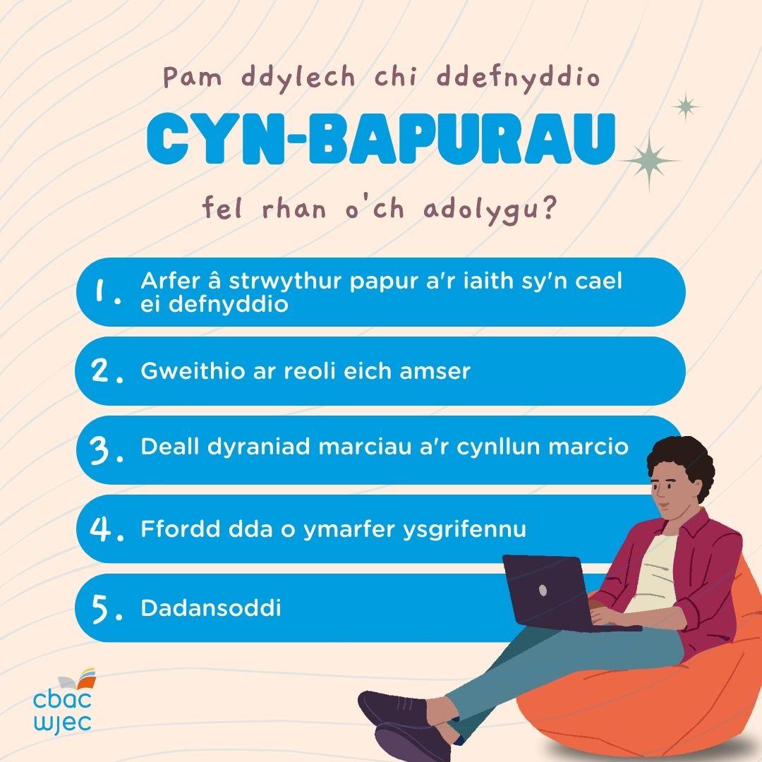 cbac_wjec's tweet photo. Ydych chi'n defnyddio cyn-bapurau fel rhan o'ch adolygu?

Mae yna reswm (neu 5) pam mae eich athrawon yn eich annog i ddefnyddio cyn-bapurau wrth adolygu: https://t.co/u505j3EWVg https://t.co/34VIl1k0lB