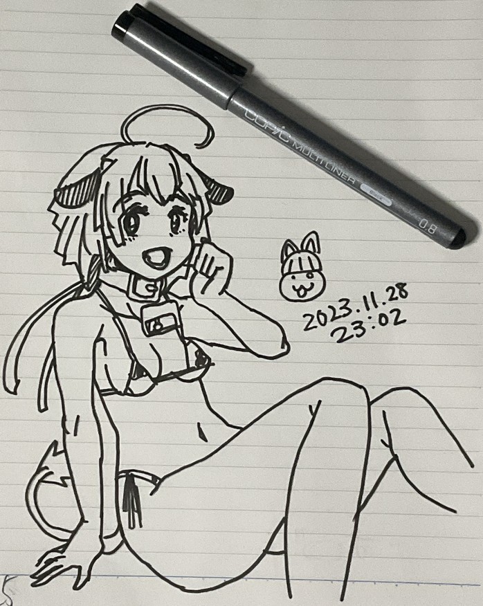 アナログもたまには描いておかないとねー 