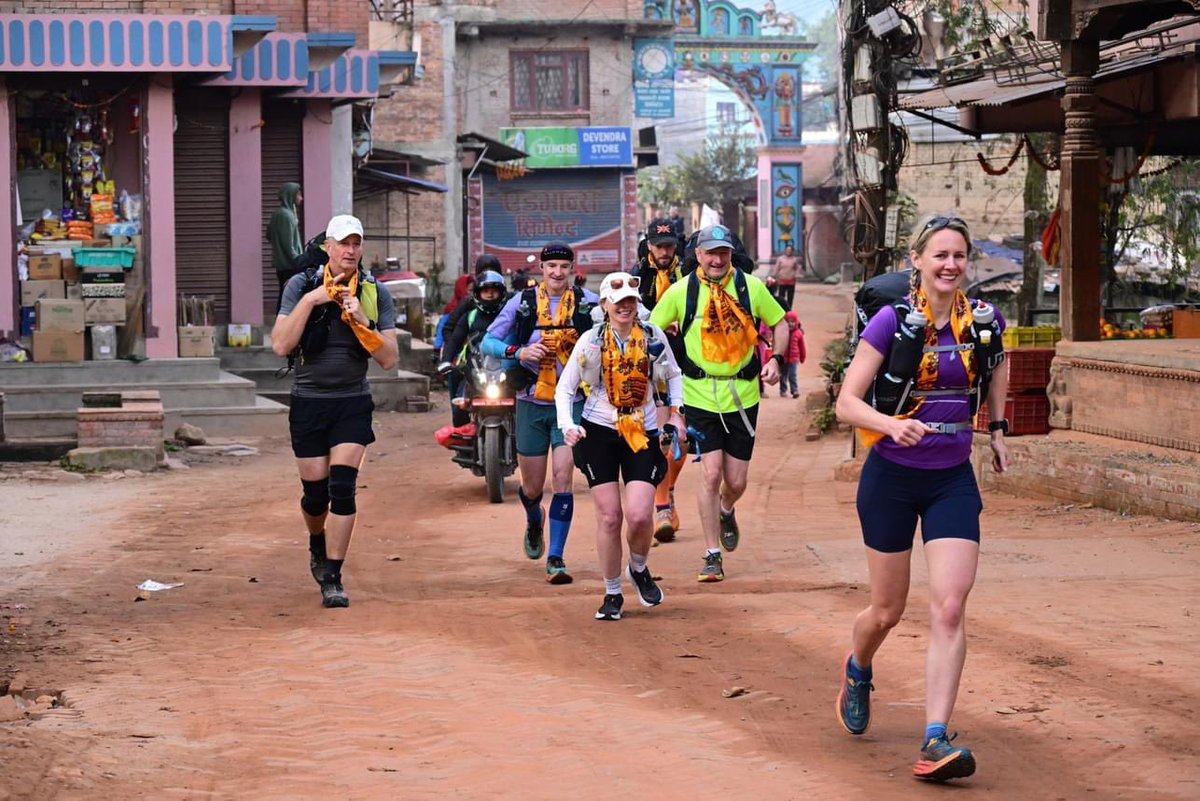 AdrianHowes's tweet image. Race day two complete. Three days of running to go. Loving Nepal