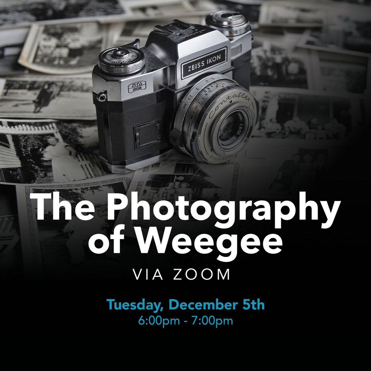 HenHudLibrary's tweet photo. This lecture explores the mythology behind the photographer and how a Ukrainian-born man went on to become one of New York City’s most important artists. Visit our website to register.
#thephotographyofweegee #weegee #photography #arthurfellig #NYC https://t.co/1XAJ7AofYi