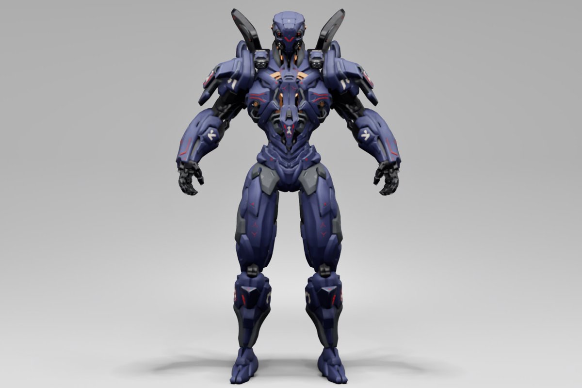 🔥🎮 A new warrior descends! Behold the 3D image of this powerful character and feel his strength. Can you imagine the impact he'll have on the battlefield? #GameDev #BCG #P2E #FPS #NewCharacter #Warrior #Strength