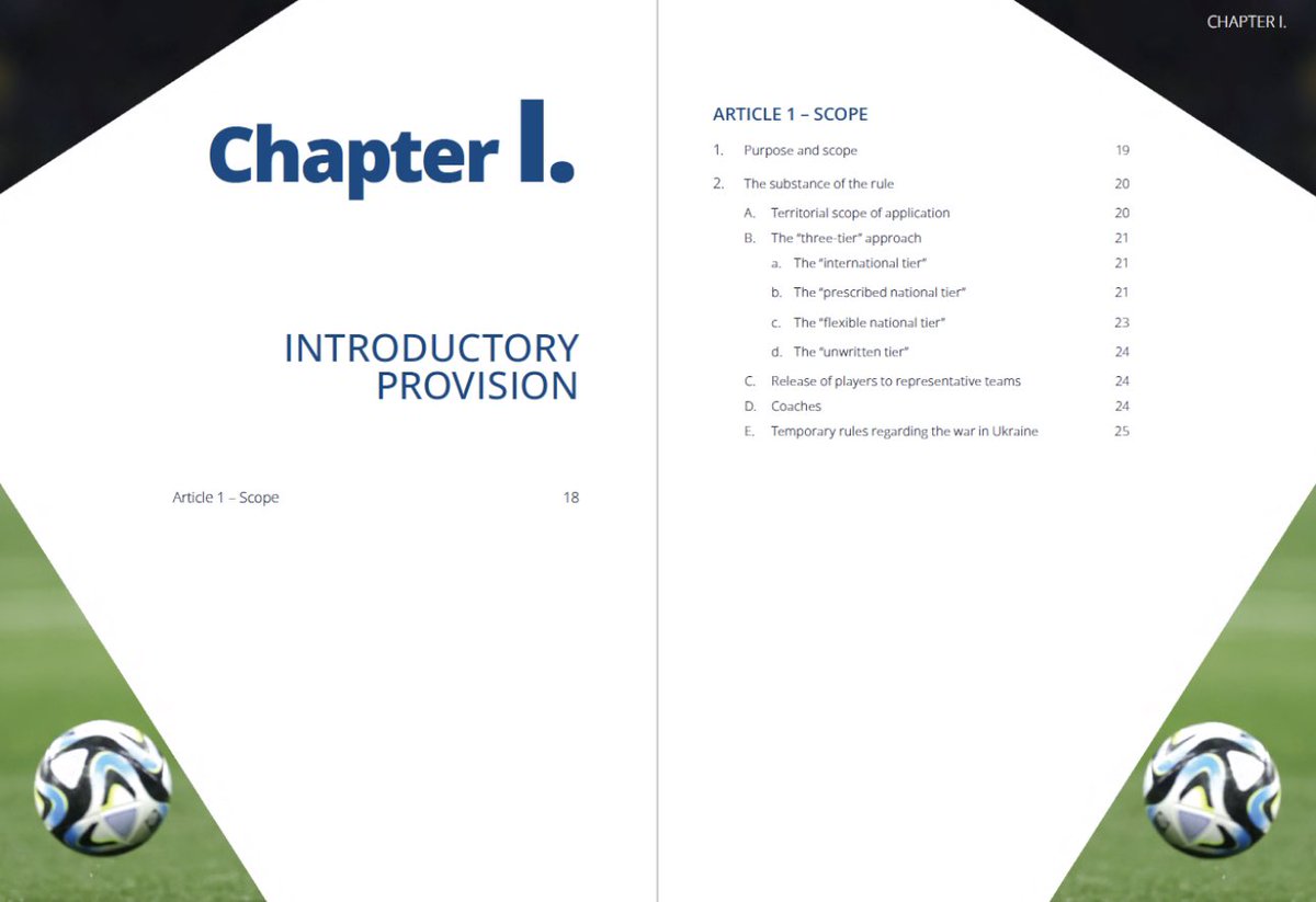 ⚽️ 28 November 👏🆙 

The 2023 edition of the FIFA Commentary on the Regulations on the Status and Transfer of Players is published today.

More info &amp; download the new Commentary 👇: 

fifa.com/legal/news/fif…