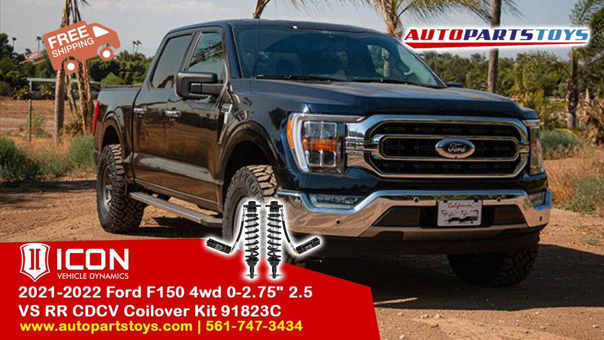Elevate your Ford F-150 with ICON Vehicle Dynamics' 2.5' Remote Reservoir Coilover Kit

#ICONVehicleDynamics #FordF150 #CoiloverKit #OffRoadPerformance #UpgradeYourTruck