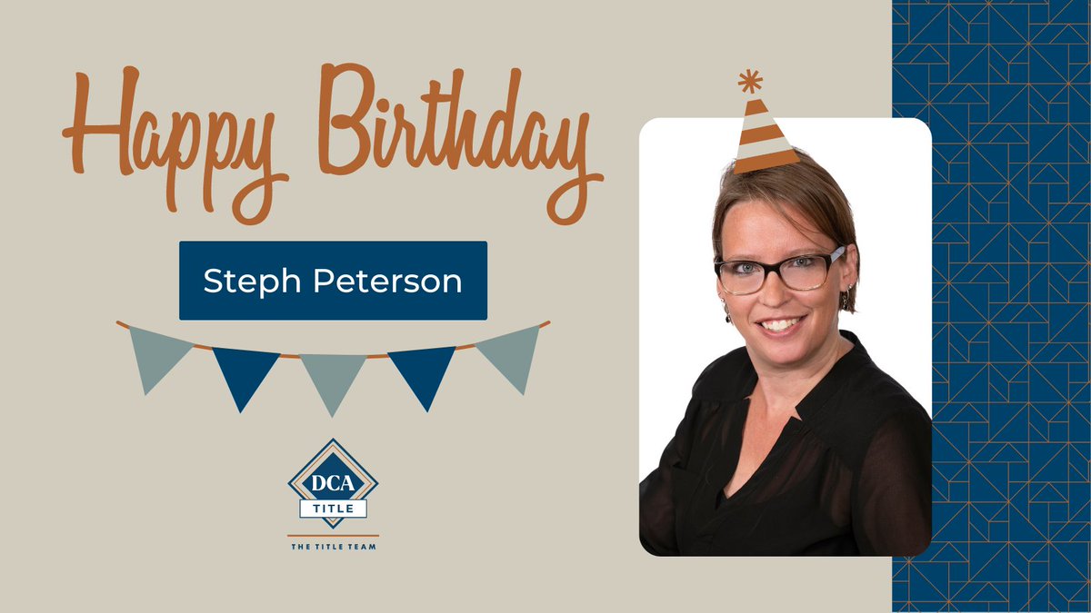 Happy birthday Steph, enjoy your special day 📷📷
.
#birthdaywishes #celebrate #twincities #dcatitle #dcateam #realestate #closingservices #titleinsurance #titleindustry #happybirthday #hbd #thetitleteam #birthdaygirl