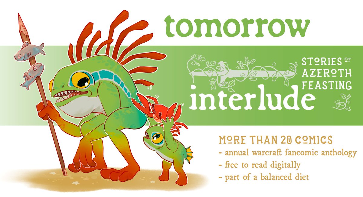 wowcomicanth's tweet photo. Interlude 2: Feasting releases TOMORROW! All our contributors have been working hard to bring you something delicious - mark your calendars and get hungry! https://t.co/k5h9cGaLUf