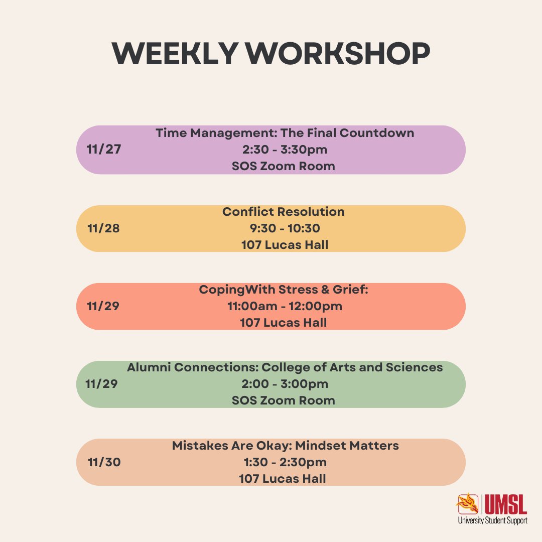 UMSL University Student Support (@umsluss) on Twitter photo 