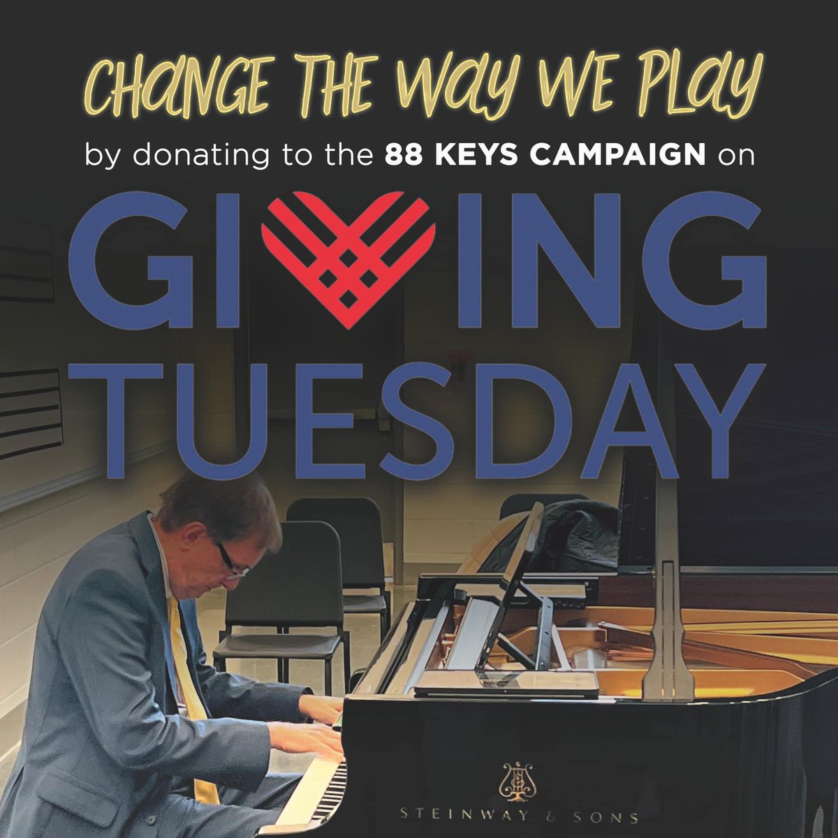 Join us this #GivingTuesday in making music magic happen! Support the 88 Keys Campaign to bring the Steinway & Sons Spirio to our campus—a piano merging technology and art. To donate to the 88 Keys Campaign, click the link below! interland3.donorperfect.net/weblink/WebLin…