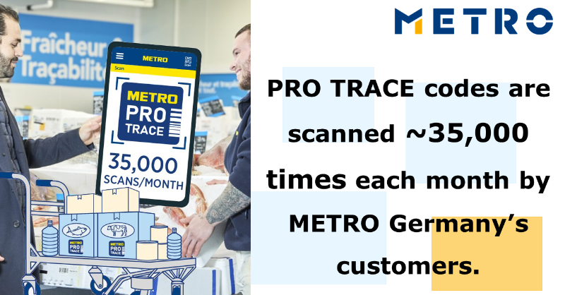 METRO_News's tweet photo. Available for @METRO_DE, @METRO_FR and @METROAustria customers, PRO TRACE effectively brings them closer to the source and production of our food products. They can assure at all times that the products used meet quality and #sustainability demands 🔎👇 #Traceability  #METROfact