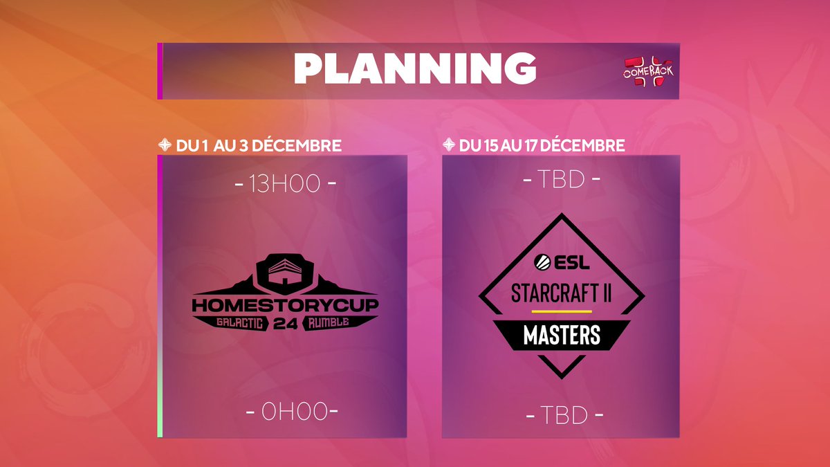 comeback_tv's tweet image. Le Planning à venir pour le mois de décembre !

Ca commence dès ce Vendredi avec la HomeStory Cup 24 !

Et puis l&apos;EPT Master Atlanta (horaire à déterminer) avant de partir en vacances !

Ca va être beau 🥰