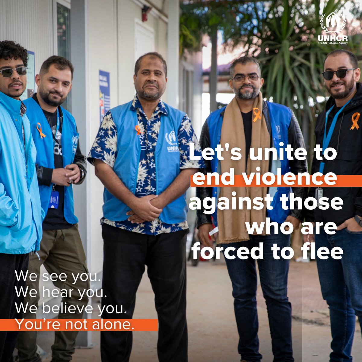 📣This #16days, let's unite and amplify our voices to advocate for ending violence. 🌍💙 Join our team as we stand up against all forms of violence, supporting and empowering women, girls, men, and boys. 🎗️ There's #noexcuse. 🟠