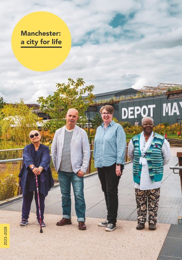Today we launch ‘Manchester: a city for life 2023-2028' our new Age-Friendly strategy focussing on: Being heard and age equality; Age-Friendly neighbourhoods where we can all age in place; Age-Friendly services that support us to age well; and Age-friendly work, skills and money.